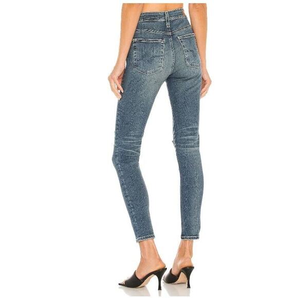 ADRIANO GOLDSCHMIED NEW $225 Farrah Skinny Ankle Jean 15 Year Mural Size 29 - Picture 3 of 4